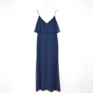 After Six Midnight Blue Size 12 Formal Dress